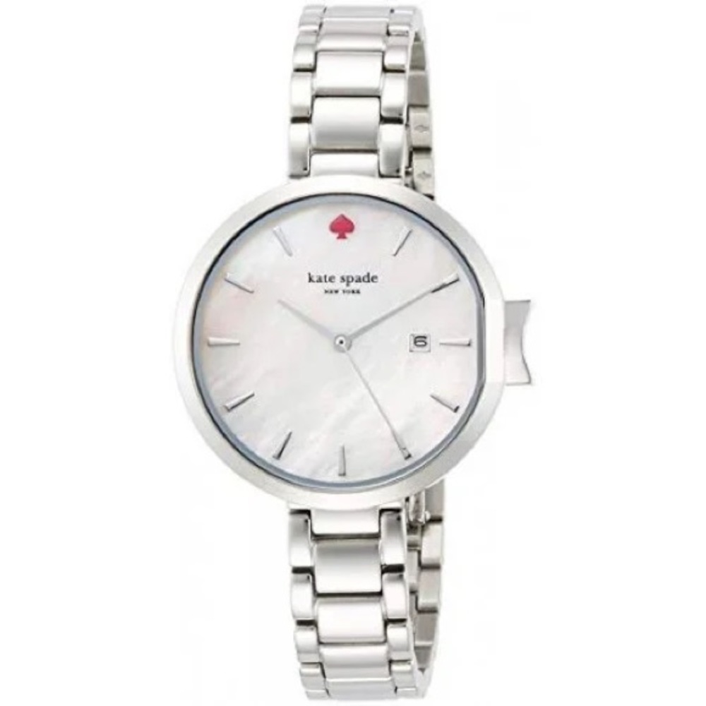 KATE SPADE MOTHER OF PEARL STAINLESS STEEL WATCH